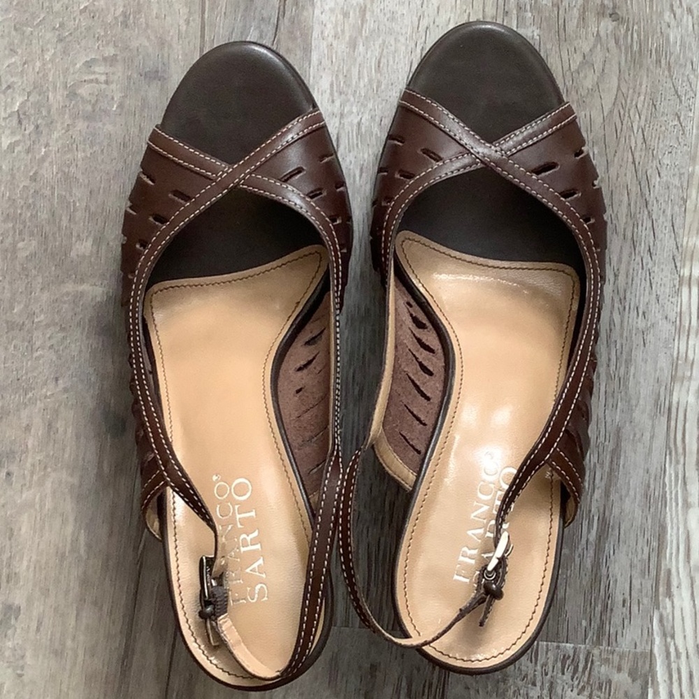 Franco Sarto Heels - Size 7M - Espresso/Brown